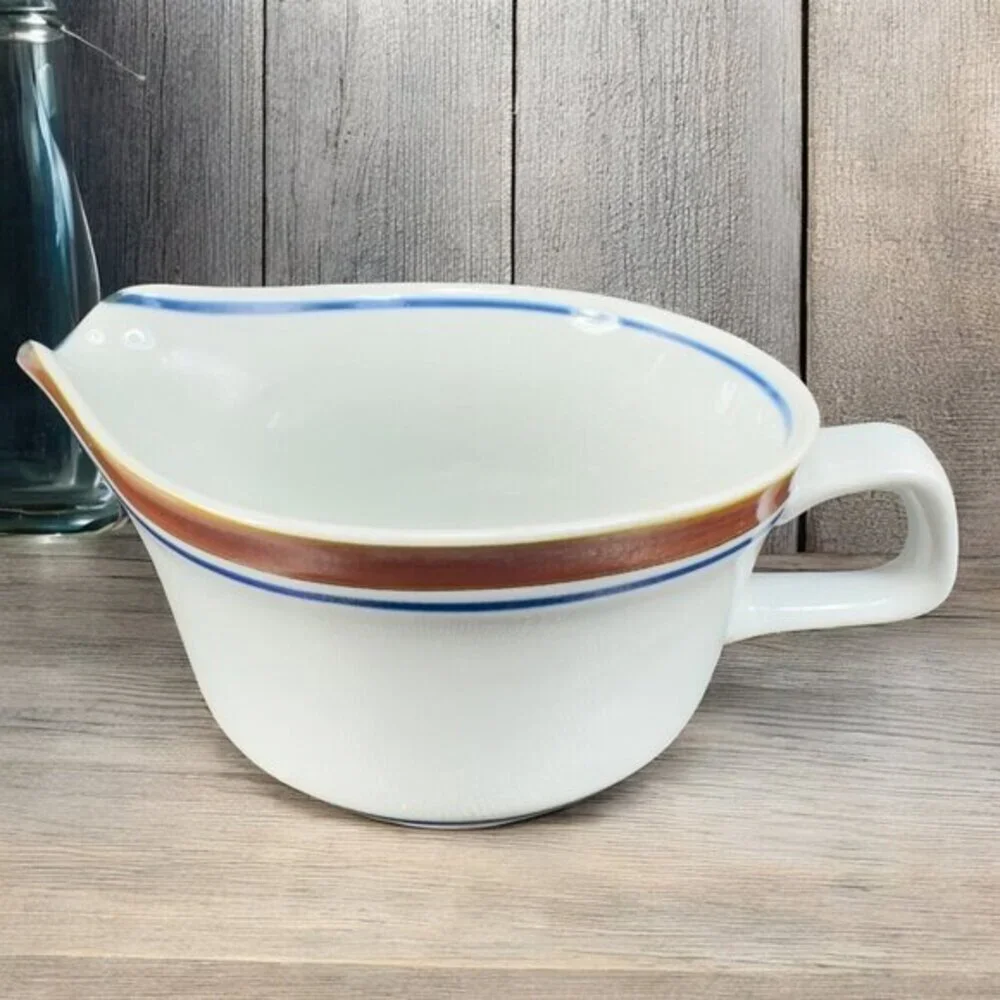 Salem Stoneware Georgetown Gravy Boat Sauce Dish American Country‎ Farmhouse VTG